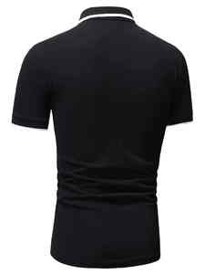 Camisas Polo personalizadas para hombre bordadas o impresas disponibles tela transpirable de secado rápido al por mayor para uniformes corporativos de EE. UU. - Product Image 3