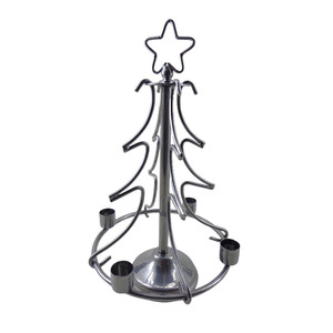 Support de l'avent en fer feuille d'or généralement utilisé à des fins décoratives bocaux chandeliers bougie votive bougeoirs de l'avent en métal - Product Image 2