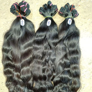 Extensiones de cabello humano virgen 100% de alta calidad al por mayor, cabello Remy brasileño natural suelto, tipo de cabello indio - Product Image 1