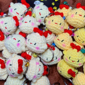 Porte-clés boussole hibou animal en peluche tissé à la main jouet de style dessin animé pour enfants et adultes breloque de sac fabriquée en Chine - Product Image 6