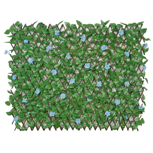 Venta al por mayor Greenery Faux Foliage Trells Hojas de arce artificiales Valla Plantas de pantalla Valla para decoración de jardín de pared - Product Image 3