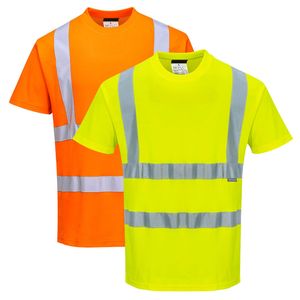 Polo de travail de sécurité haute visibilité pour hommes, réfléchissant, étanche, avec LED clignotantes, prix raisonnable, impression personnalisée - Product Image 1