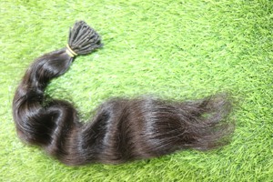 Indian Virgin Human Hair Natural Brown Wefted Remy Hair Raw Unprocessed Texture Unprocessed Natural Grade Hair - Product Image 2