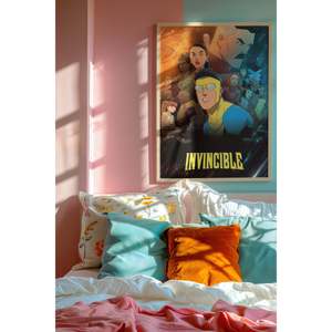 Modern Style Invincible <b>Poster</b> Characters Durable Paper Design for Wall Use - Product Image 1