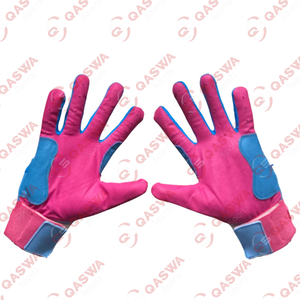 Dernière collection de gants de frappe de baseball à sangle de couleur rose et bleue - Product Image 2
