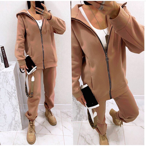 Conjunto de chándal de Yoga para mujer, gimnasio, Fitness, 6 piezas, incluye Sujetador deportivo, Top con cremallera, mallas de Yoga, pantalones de chándal sin costuras - Product Image 6