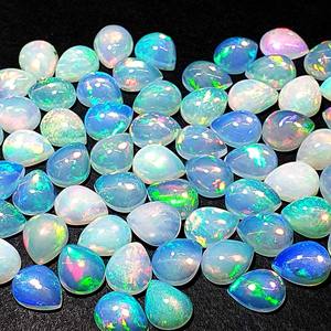 Cabochon de pierres précieuses d'améthyste AAA de haute qualité Opale de feu Welo éthiopienne naturelle et mélange d'opale blanche Lot certifié IGI - Product Image 3