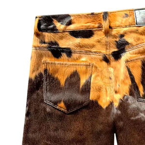 Shorts en cuir de vache véritable, solides, décontractés, tendance, confortables, de haute qualité, service OEM, vêtements de tous les jours - Product Image 4