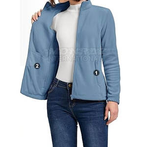 Chaquetas de lana polar de alta calidad para mujer, tallas de colores personalizados, chaqueta de lana de Invierno para mujer, personalizada - Product Image 3