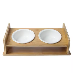 Pet Bowl Stainless Steel Slip Stands Dog Bowl With Double Three Stainless Steel Bowls for Multi Pets by crescent crafts - Product Image 3