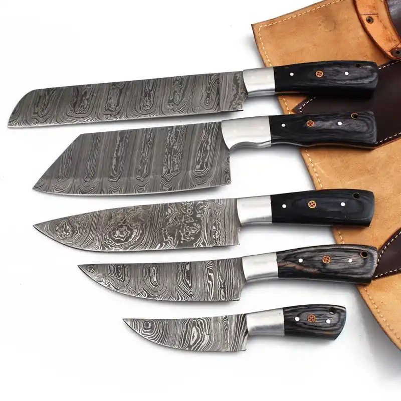 6 шт., набор профессиональных стальных ножей для шеф-повара
