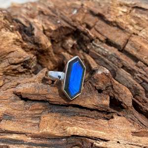 Labradorite Statement Ring Handmade 925 Sterling Silver Gemstone Unique Luxury Fashion Jewelry Gift For <b>Women</b> Men - Product Image 4