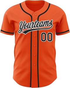 Camiseta de béisbol de poliéster cosida en blanco de fabricante OEM, camisetas de béisbol de poliéster con sublimación de tinte completo de alta calidad - Product Image 6