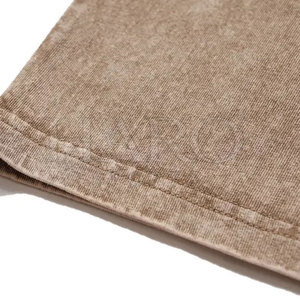T-shirt décontracté confortable pour homme, en coton doux, tissu délavé, matière respirante, idéal pour la mode estivale - Product Image 5