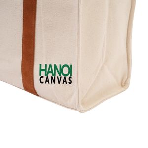 Custom Reusable <b>Canvas</b> Tote Bag with Cotton Handle Customized Size Casual Letter Design for Women & Students <b>Beach</b> Shopping - Product Image 4