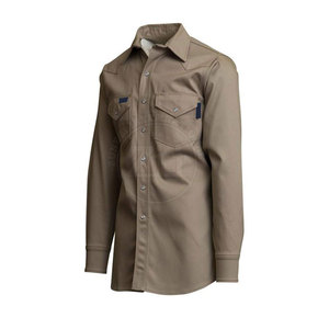 Camisas ignífugas FR de algodón transpirable de Color sólido de alta calidad, trajes de soldadura ligeros, función impermeable personalizable - Product Image 4