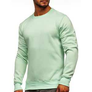 Alta calidad personalizado impreso Vintage sólido cuello redondo sudadera para hombres al por mayor OEM personalizado algodón en blanco para el invierno - Product Image 3