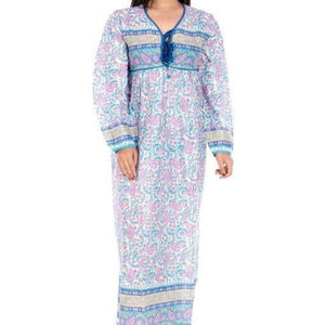 Venta al por mayor Mini vestido indio lavable 100% algodón estampado Floral A-Line sin mangas botón decoración cintura Natural - Product Image 1