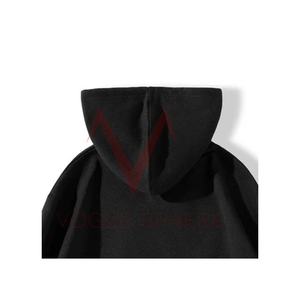 เสื้อฮู้ดผู้ชายผ้าฝ้ายขนแกะมีซิปแบบสวมหัวโอเวอร์ไซส์ทรงโอเวอร์ไซส์ทรงหลวมมี100% โลโก้ตามสั่ง - Product Image 2