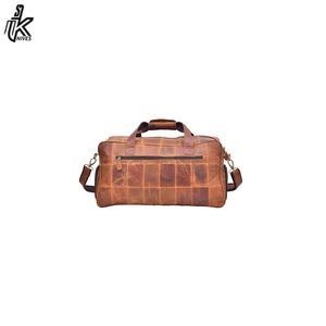 Sac de voyage en cuir véritable Crazy Horse vintage grande capacité, vente en gros - Product Image 4