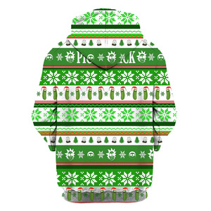 Sudadera con Capucha Navideña con Diseño de Reno y Copos de Nieve, Sudadera Cálida de Invierno, Idea de Regalo Festiva Perfecta - Product Image 2