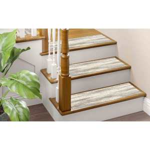 Tapis imprimé : motif ethnique moderne beige et gris, lavable en machine, Gobelin - Product Image 2