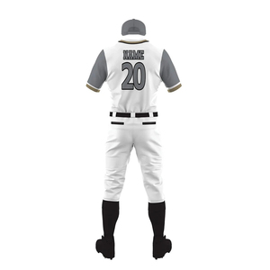 Uniforme de baseball imprimé avec logo personnalisé 2025 pour hommes, nouveau design, uniforme de baseball de bonne qualité, couleur unie, service OEM - Product Image 3