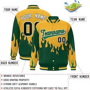 High Quality Woolen Varsity Bomber <b>Jacket</b> <b>Thin</b> Stand Collar Winter High Street <b>Waterproof</b> Windproof Breathable Outdoor - Product Image 5