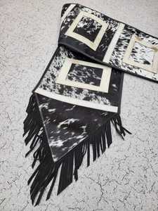 Chemin de table en cuir de peau de vache véritable de qualité supérieure Style vintage décoration de maison de luxe pour Noël pour les exportateurs - Product Image 4