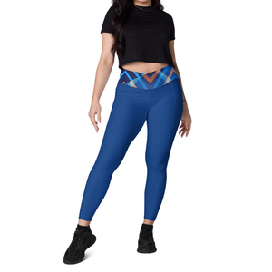 Women's High Waisted Yoga <b>Leggings</b> with Pockets Spandex/<b>Nylon</b> Material Quick Dry & Breathable Custom Fitness Clothing - Product Image 1