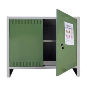 Armadio per Fitofarmaci Kit 2 Ante 100x40x80h cm Conforme a Norma in Lamiera Zincata - Product Image 1