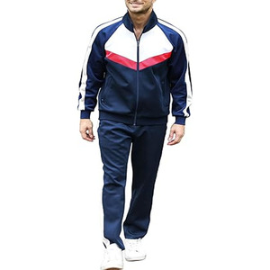 Survêtement en nylon léger avec fermeture éclair cousue personnalisée pour hommes coupe ample ensemble court deux pièces téléchargées par Dress Sports - Product Image 1