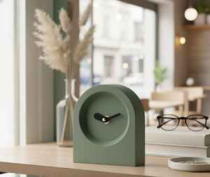 The <b>CRAFT</b> EXIM Luxury Natural Marble Quartz Art Deco <b>Desk</b> Clock Premium Handcrafted Decor for Home Office - Product Image 6