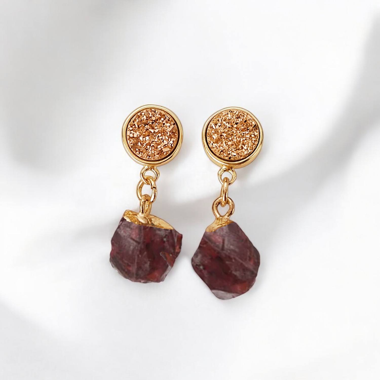 Druzy with Garnet