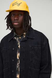 Veste en jean pour hommes à séchage rapide respirante de haute qualité noire et grise nouveau design avec logo avant de service OEM hiver - Product Image 2