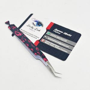 ขนตาปลอม45องศาพิมพ์ลายหัวใจคีมคีบกระดาษเคลือบผิวแข็งแรงทนทานออกแบบโลโก้ได้ตามที่ต้องการ - Product Image 2