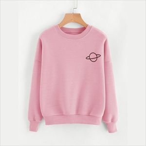 Sweat-shirts décontractés en tricot imprimé pour femme, designs tendance, doux, 100% coton, imperméables, vêtements d'hiver, décoration à paillettes, logo sur le devant - Product Image 2