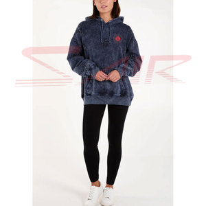 Sweat à capuche vintage en molleton 100 % coton délavé à l'acide, personnalisable, motif uni, coupe-vent, imperméable, streetwear, du fabricant OEM - Product Image 1