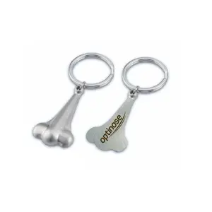 Factory Supply Metal Nose Shape Keychain for Birthday Gifting Use Metal Keychains Available at Bulk Quantity