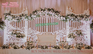 Floral Carved Frp <b>Frame</b> for Wedding Stage Low Budget Wedding Stage <b>Backdrop</b> <b>Frame</b> Indian Wedding Reception Stage <b>Backdrop</b> <b>Frame</b> - Product Image 2