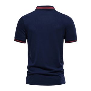 Polo pour homme de couleur unie à la mode avec broderie personnalisée et tricot respirant parfait pour les affaires ou les vêtements décontractés - Product Image 5