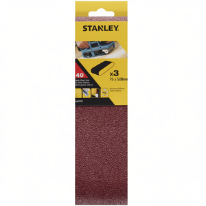 สายพานขัด Stanley ขนาด 75x510 มม. แบบแพ็คหลายชิ้น สำหรับเครื่องขัดสายพาน ใช้สำหรับขัดและขัดเงา - Product Image 2