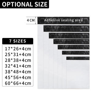 Sacs postaux en poly imprimés personnalisés à bas quantité minimale de commande 100 pièces sacs d'expédition étanches pour vêtements sacs en poly de logo personnalisé de haute qualité - Product Image 5