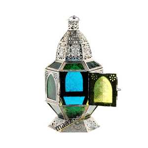 Portavelas de Metal Dorado al por Mayor, Personalizado, Ecológico, Hecho a Mano, Decorativo para Navidad, Faroles para Velas, para el Hogar, Patio, Exterior - Product Image 6