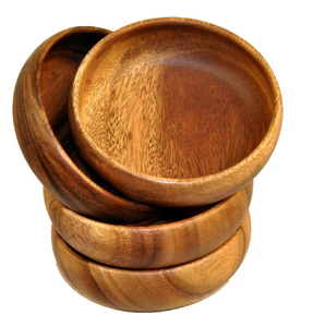 Cuenco decorativo de madera de mango para comida, cuenco de madera con estampado esmaltado para servir, bodas y restaurantes, cuenco decorativo de madera para servir comida - Product Image 6