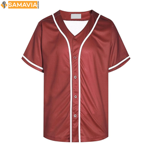 Camiseta de béisbol RTS para hombre, ropa de equipo personalizada, logotipo bordado con botón completo, uniforme deportivo, envío rápido, EE. UU., Reino Unido - Product Image 1