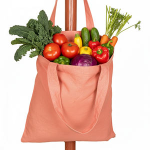 Sac fourre-tout minimaliste en toile gris foncé imprimé sur mesure, écologique, biodégradable, pour la plage, le commerce de détail, les cadeaux d'entreprise - Product Image 5