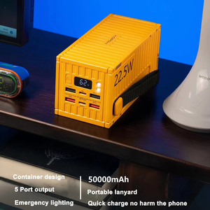 रचनात्मक डिजाइन सुपर बड़ी क्षमता 50000 माह पावरबैंक <span class=keywords><strong>5</strong></span> पोर्ट आउटपुट 22.5w पावर स्टेशन पोर्टेबल लनीर्ड कंटेनर पावर बैंक - Product Image 4