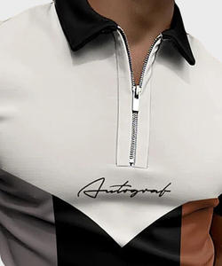Camisa de Golf para Hombre de Alta Calidad, Diseño Personalizado, Transpirable, Poliéster/Algodón, con Logotipo Bordado, Manga Corta, Casual - Product Image 3