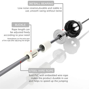 เชือกกระโดดทำจากหนังแบบ Moq จากผู้ผลิตในปากีสถานมีอัตราต่อรองสำหรับการฝึกความเร็วและอุปกรณ์ออกกำลังกายเชือกกระโดด - Product Image 2